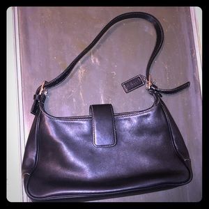 Black leather coach purse..:nwot
